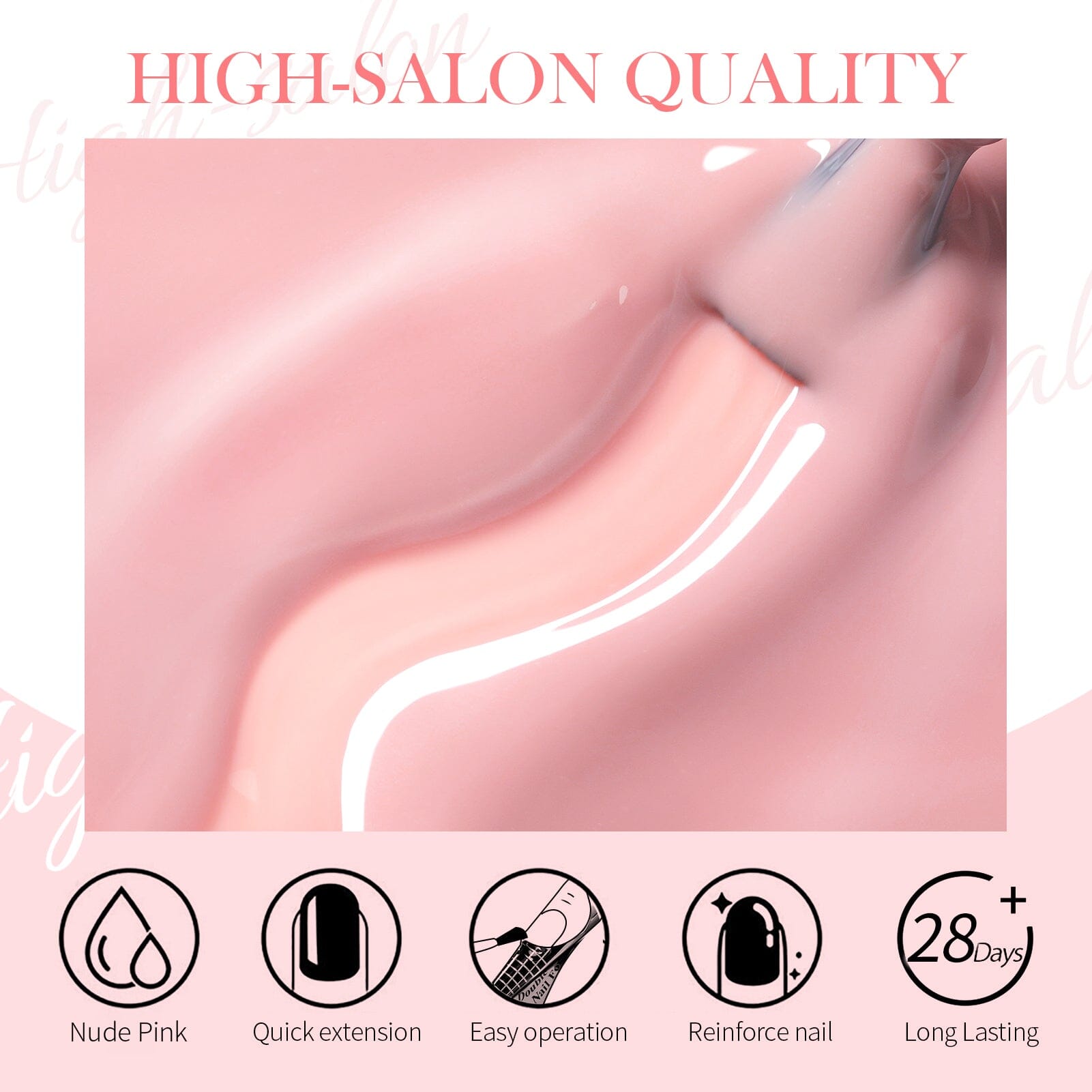 3pcs Set Nude Pink Quick Building Nail Gel Kit Gel Nail Polish BORN PRETTY