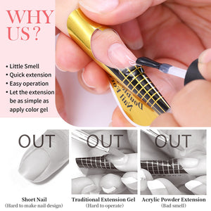 3pcs Set Baby Pink Quick Building Nail Gel Kit Gel Nail Polish BORN PRETTY