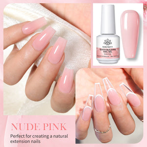 3pcs Set Nude Pink Quick Building Nail Gel Kit Gel Nail Polish BORN PRETTY