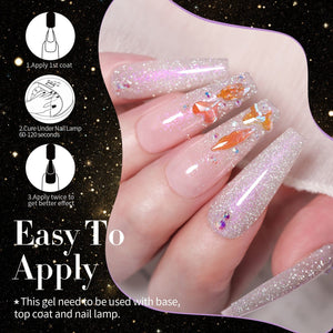 6 Colors Reflective Glitter Gel Polish Set 7ml Kits & Bundles BORN PRETTY
