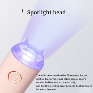 Pink Handheld Nail Lamp 3W Tools & Accessories No Brand