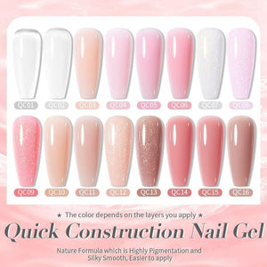 Clear Quick Construction Nail Gel QC01 10ml Gel Nail Polish BORN PRETTY