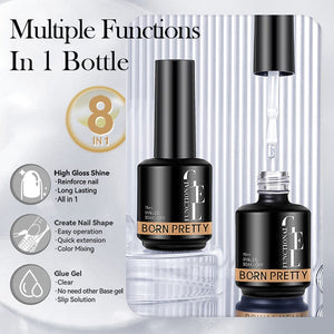 8-in-1 Nail Glue Gel 15ml Gel Nail Polish BORN PRETTY