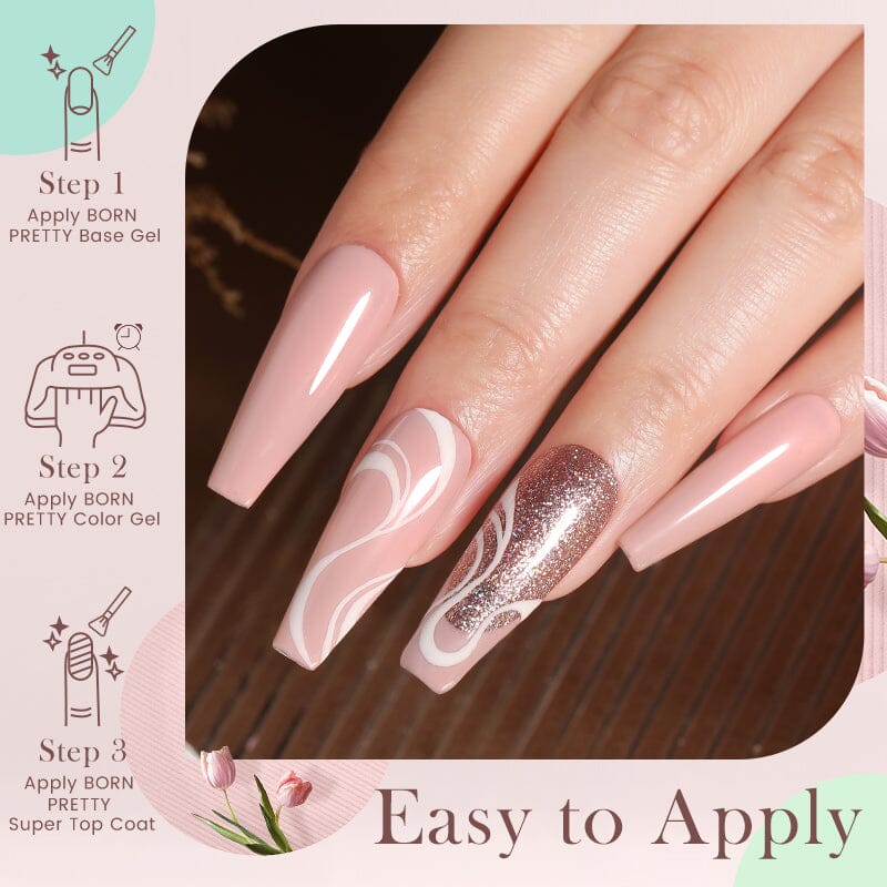 Silky White Series Gel Polish 10ml CG078 Gel Nail Polish BORN PRETTY