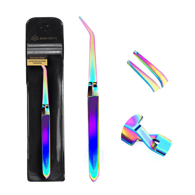 Stainless Steel Manicure Reverse Tweezer 07 Tools & Accessories BORN PRETTY