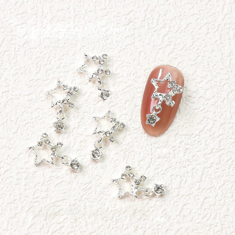 10pcs Pentagram Chain Nail Charm DIY Nails BORN PRETTY