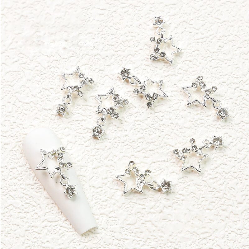 10pcs Pentagram Chain Nail Charm DIY Nails BORN PRETTY