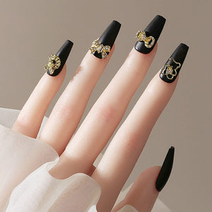 Silver Gold Bowknot Butterfly Rhinestones 3D Nail Decoration Nail Decoration BORN PRETTY