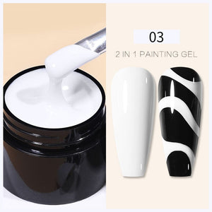 2 in 1 Painting Gel 5ml White Gel Nail Polish BORN PRETTY