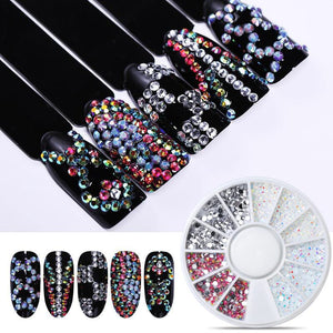Resin Rhinestones Nail Wheel Decoration DIY Nails BORN PRETTY