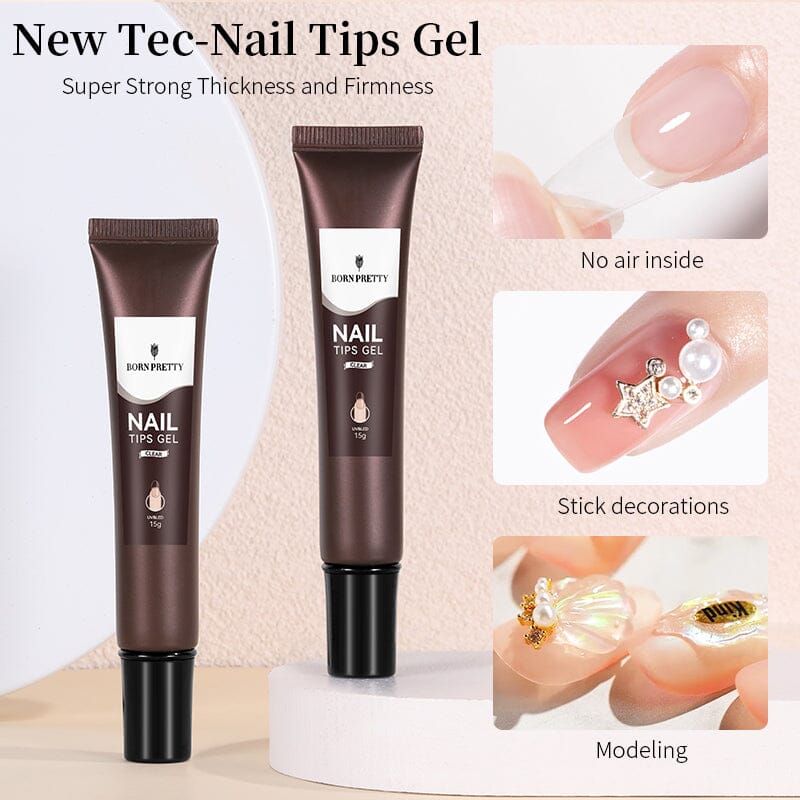 Transparent Nail Tips Gel 15g Tools & Accessories BORN PRETTY