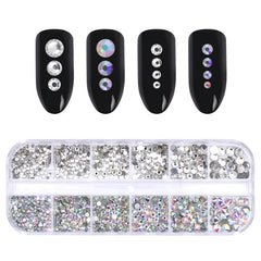 1 Box Clear Colorful Nail Rhinestones DIY Nails BORN PRETTY