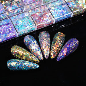 Colorful Glitter Sequins Nail Powder BORN PRETTY