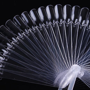 32Pcs Transparent Fan Display Nail Tips Tools & Accessories BORN PRETTY