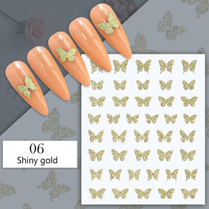 Reflective Glitter 3D Nail Sticker DIY Nails BORN PRETTY 06
