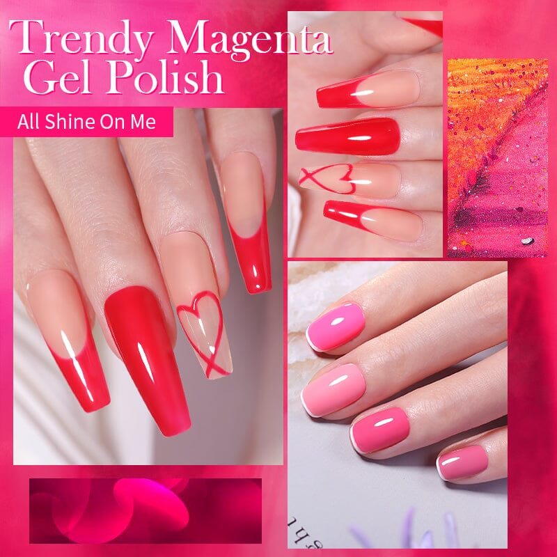 Trendy Magenta Gel Polish 10ml Gel Nail Polish BORN PRETTY