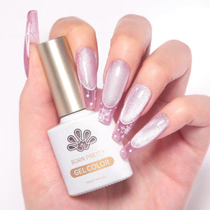 Snowlight - Jelly Pink Magnetic Gel 6 Colors 10ml Gel Nail Polish BORN PRETTY