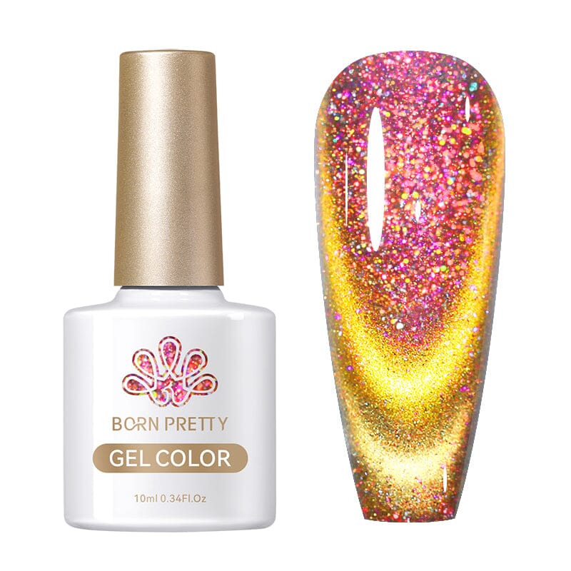 Reflective Glass Cat Magnetic Gel 10ml RG04 Gel Nail Polish BORN PRETTY 