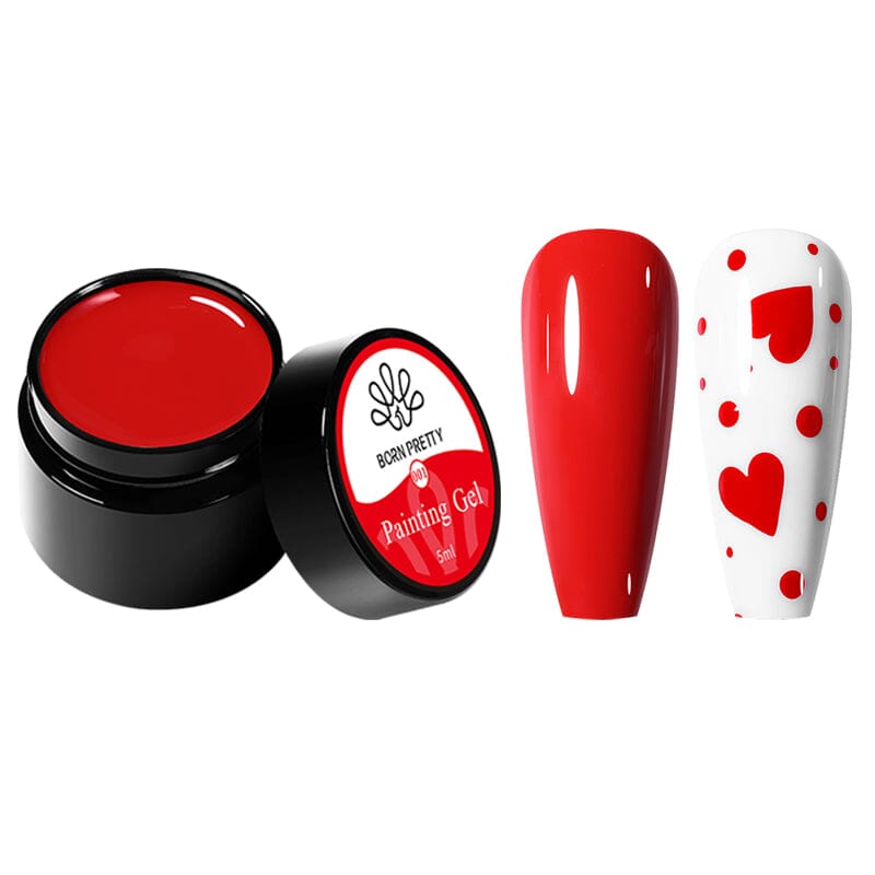 2 in 1 Painting Gel 5ml Red Gel Nail Polish BORN PRETTY 