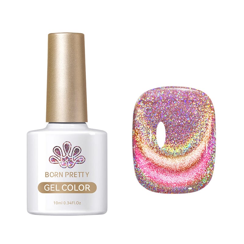 Rainbow Glass Cat Magnetic Gel 10ml RG06 Gel Nail Polish BORN PRETTY 