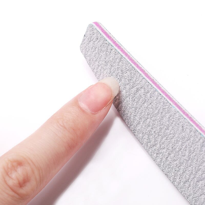 5pcs White Curved Nail File 100/180 Nail Tools BORN PRETTY 