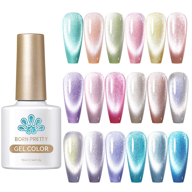 Sea Blue Cat Magnetic Gel 10ml Gel Nail Polish BORN PRETTY 