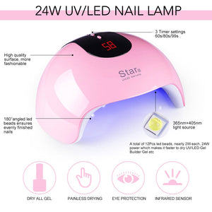 24W UV LED Nail Lamp USB Plug Nail Tools BORN PRETTY 