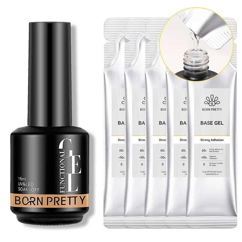 Base Gel 15ml (Bag) Base & Top Coat BORN PRETTY Set 3 