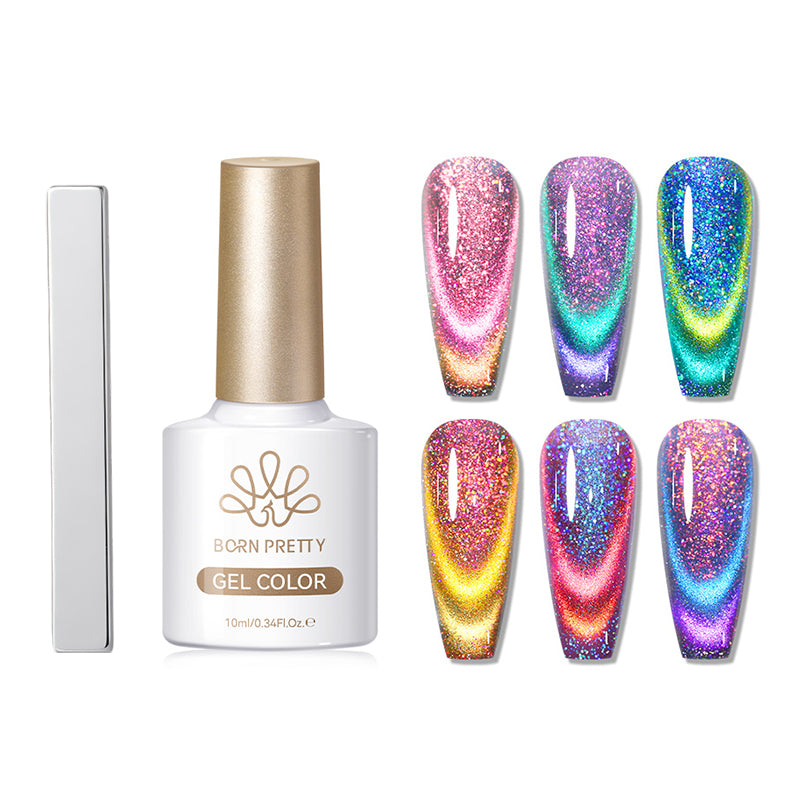 6 Colors Cat Magnetic Gel MY114-MY119 Reflective Glass 10ml