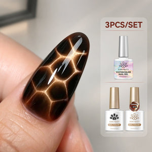 3pcs Set Leopard Cat Magnetic Watercolor Gel 10ml Gel Nail Polish BORN PRETTY 