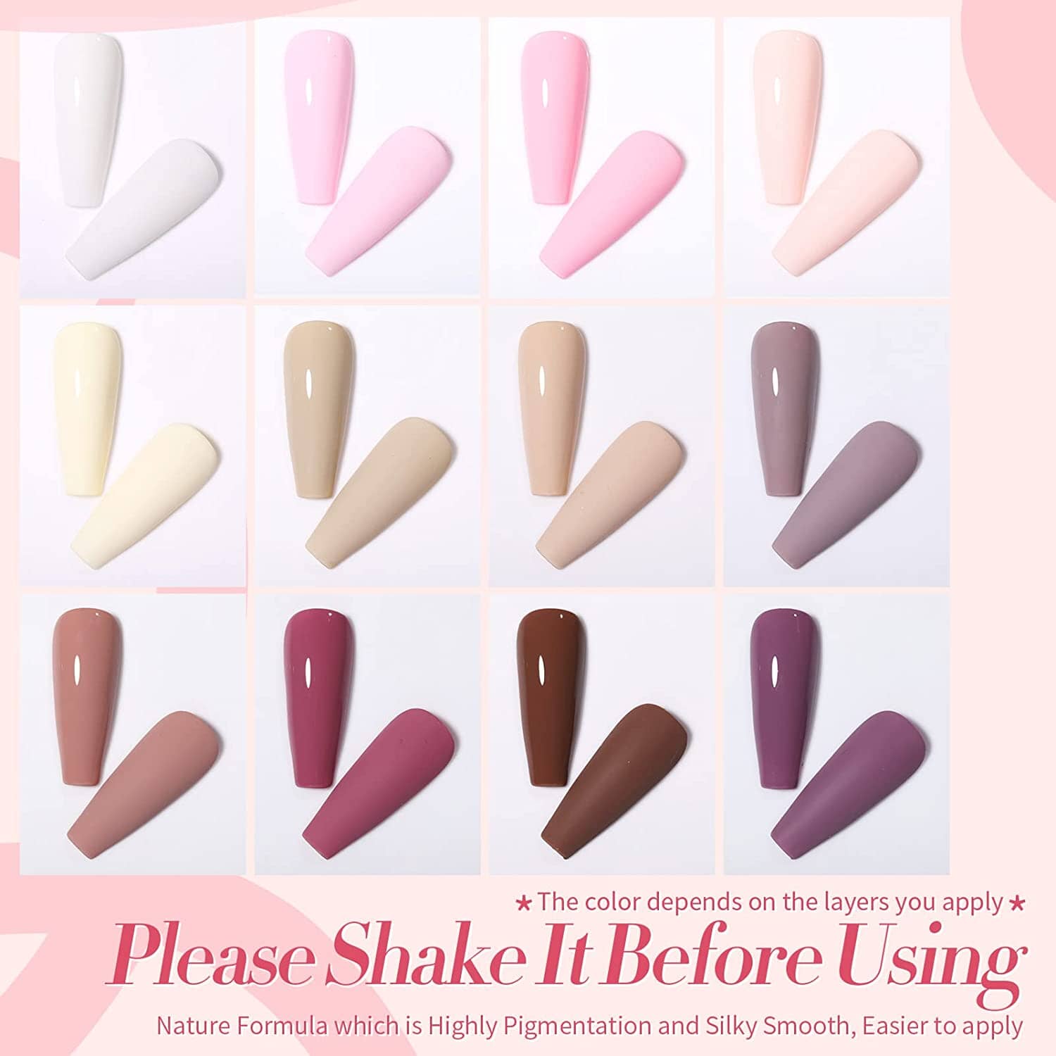 [US ONLY] All-In-One Starter Kit 48W Nail Lamp 12 Colors Gel Polish Set Kits & Bundles BORN PRETTY 