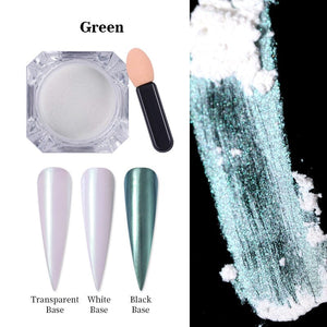 Pearly Shell Nail Powder Nail Powder BORN PRETTY Green 