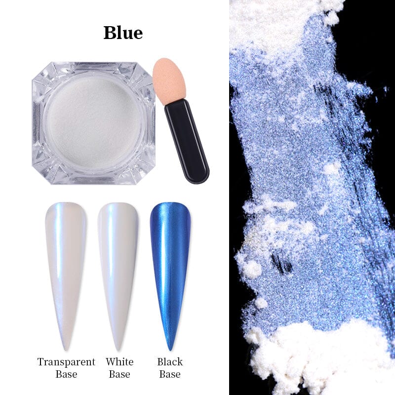 Pearly Shell Nail Powder Nail Powder BORN PRETTY Blue 