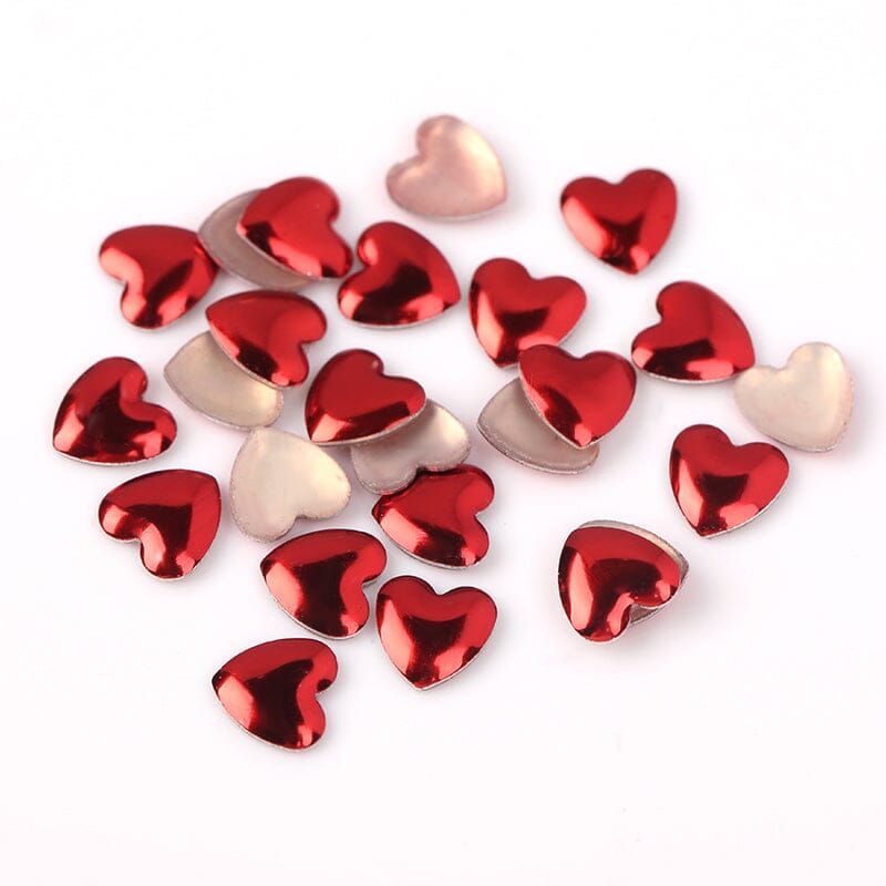 Red Black Heart Valentine's Day 3D Nail Decoration Nail Decoration No Brand 