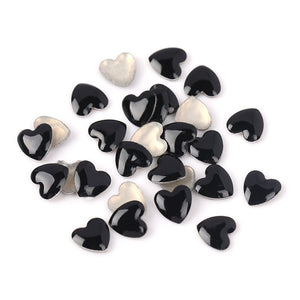 Red Black Heart Valentine's Day 3D Nail Decoration Nail Decoration No Brand 