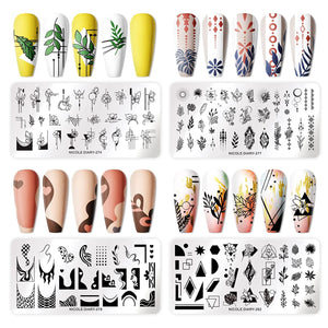 [US ONLY] 8Pcs Stamping Templates Set Stamping Nail BORN PRETTY 