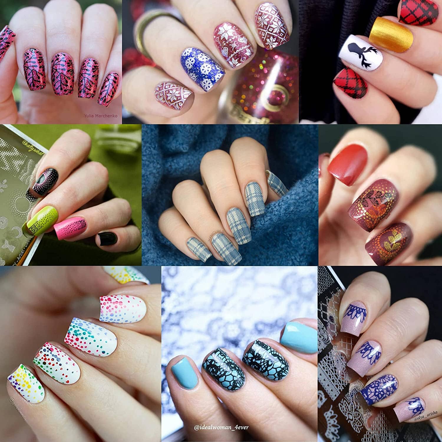 [US ONLY] 8Pcs Stamping Plates Set Stamping Nail BORN PRETTY 