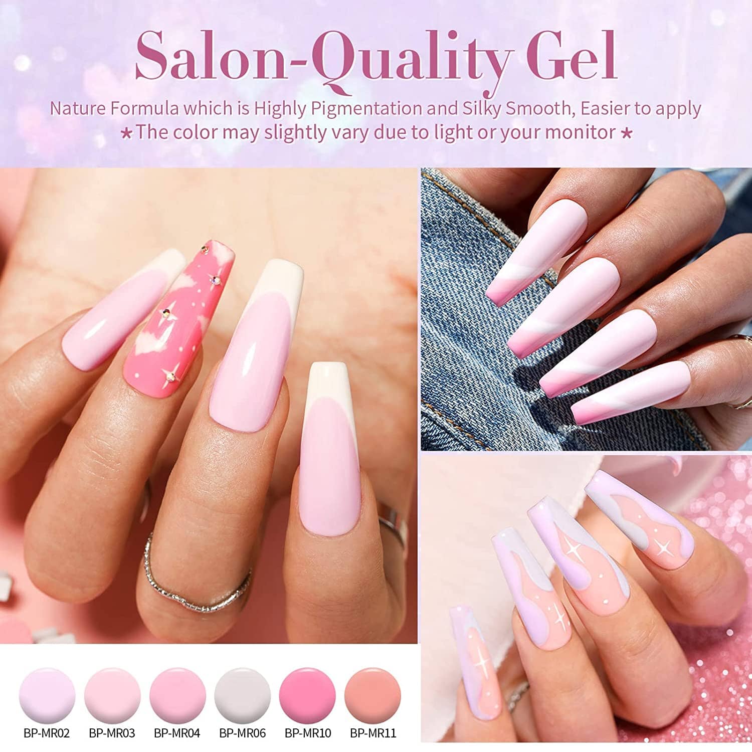 [US ONLY] Pink Nude Gel Polish 21Pcs Set BORN PRETTY 
