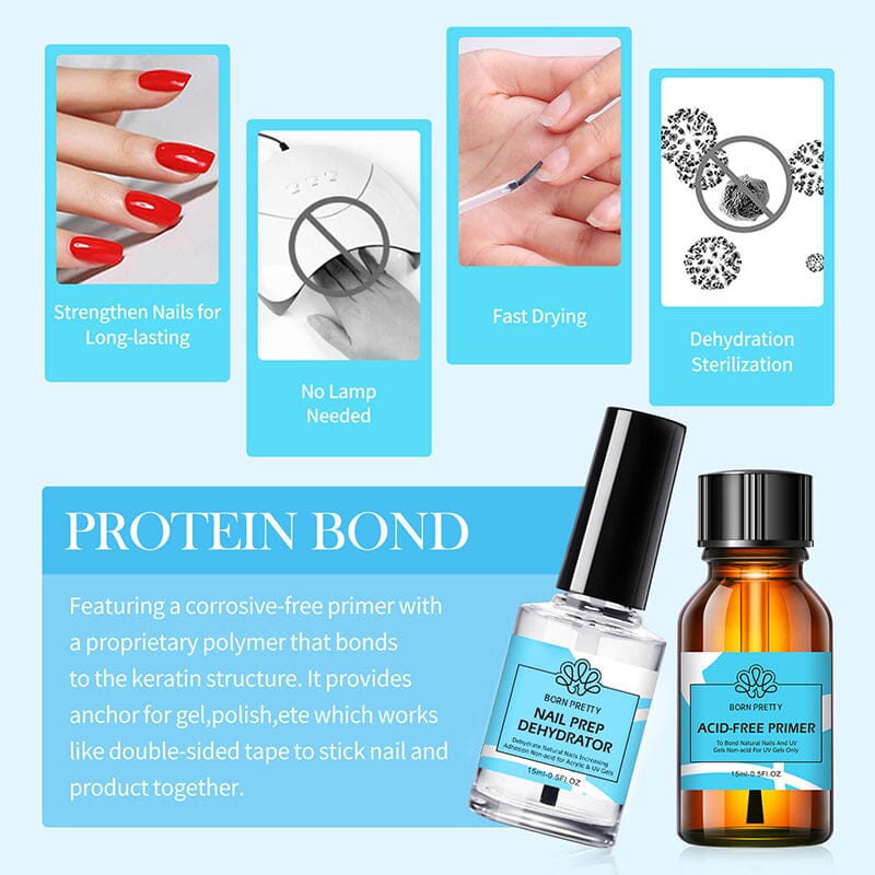 Nail Primer 15ml Base & Top Coat BORN PRETTY 