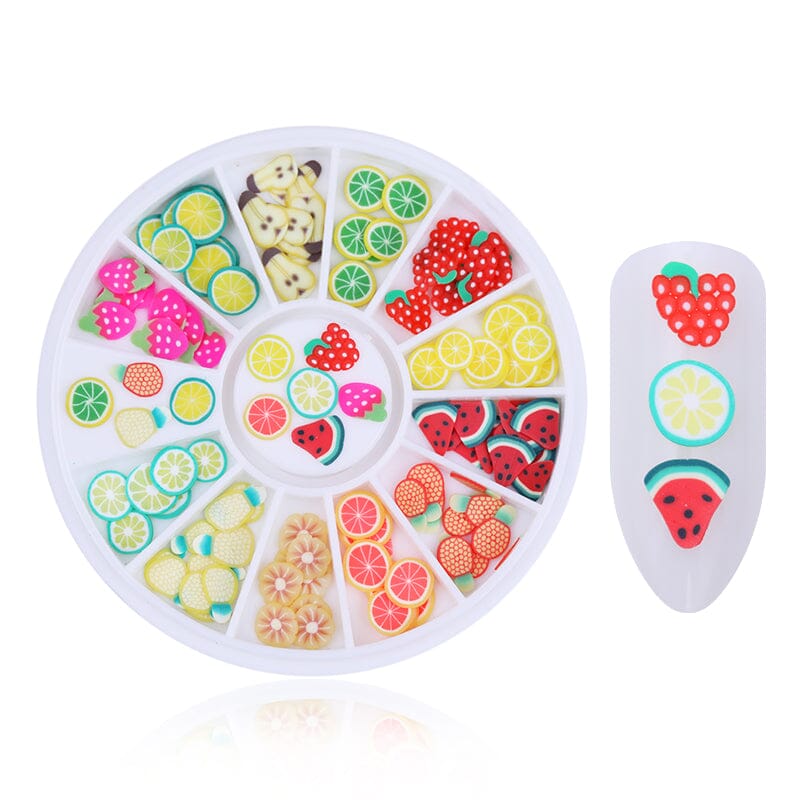 Fruit Slices Nail Decoration in Wheel Nail Art No Brand 