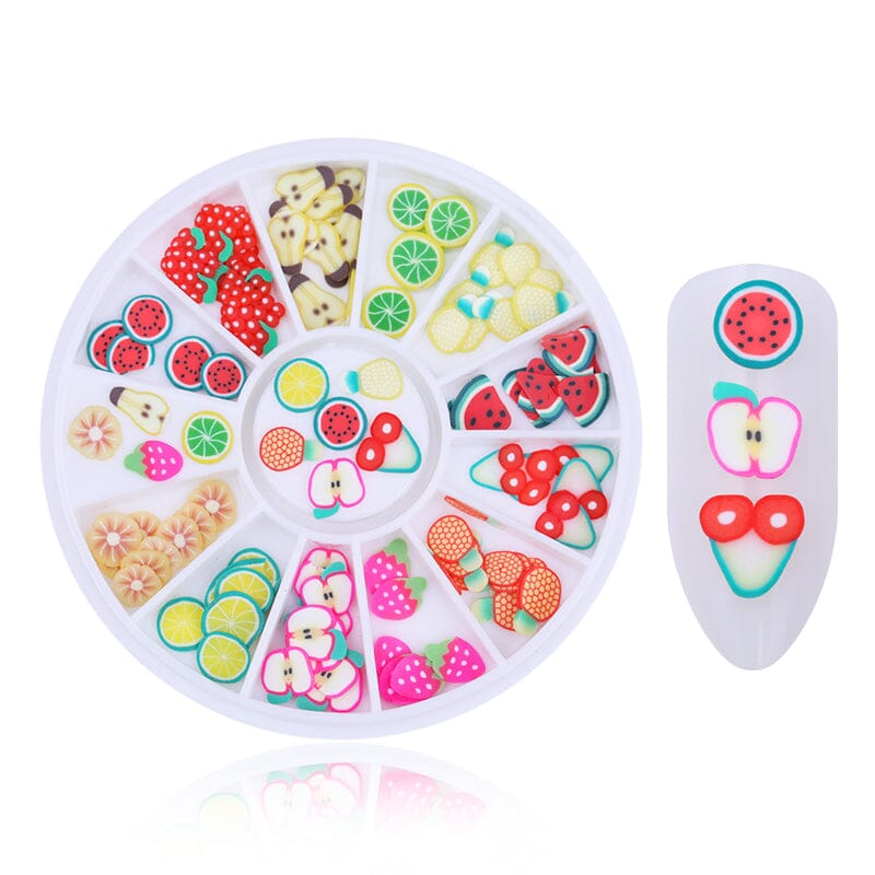 Fruit Slices Nail Decoration in Wheel Nail Art No Brand 