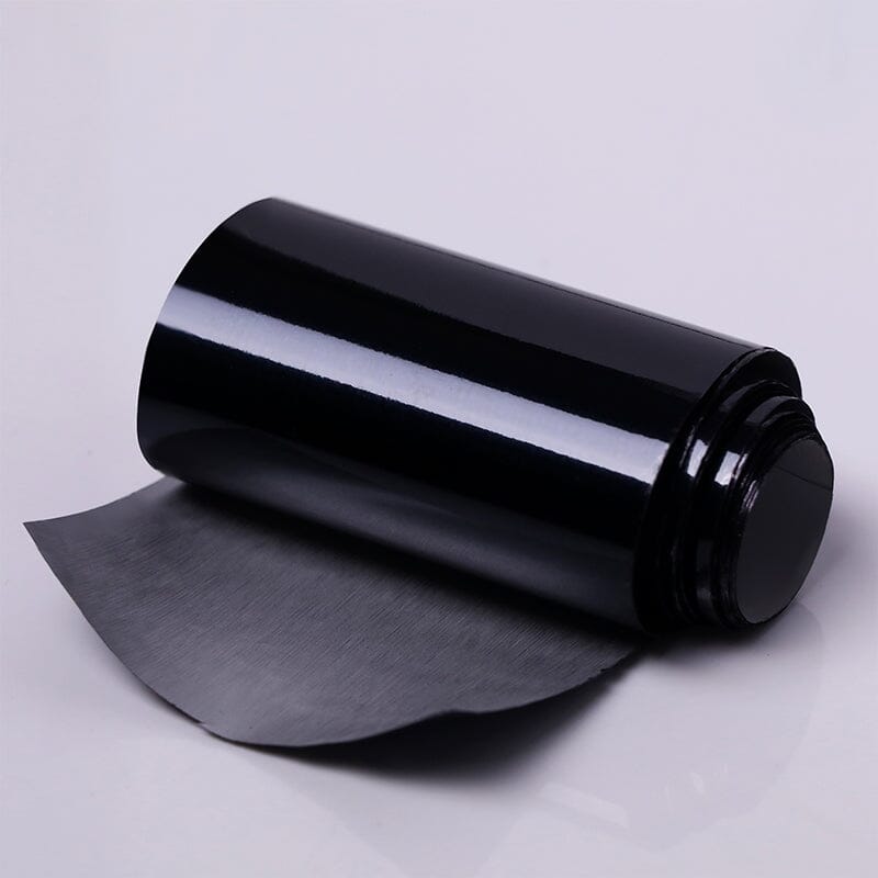 Black #07 Nail Foil Transfer Sticker Nail Art No Brand 