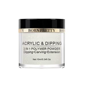 3 in 1 Polymer Powder Dipping Carving Extension Acrylic Powder ADP31 10ml Nail Powder BORN PRETTY 