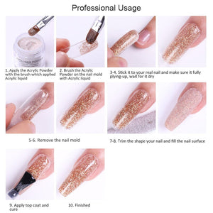 3 in 1 Polymer Powder Dipping Carving Extension Acrylic Powder ADP26 10ml Nail Powder BORN PRETTY 