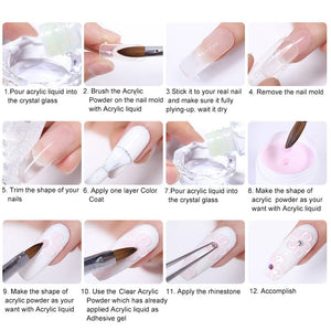 3 in 1 Polymer Powder Dipping Carving Extension Acrylic Powder ADP26 10ml Nail Powder BORN PRETTY 
