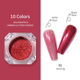 Iridescent Mirror Powder Nail Powder BORN PRETTY 02 