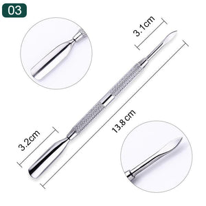 Stainless Steel Nail Cuticle Pusher #3 Tools & Accessories No Brand 