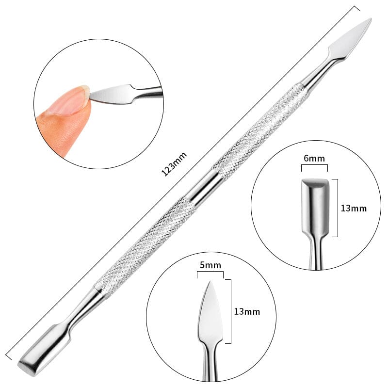 Stainless Steel Nail Cuticle Pusher #8 Tools & Accessories No Brand 