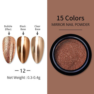 Metallic Mirror Effect Chrome Nail Powder #12 Nail Powder BORN PRETTY 