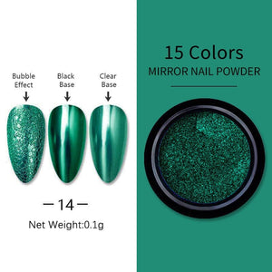 Metallic Mirror Effect Chrome Nail Powder #14 Nail Powder BORN PRETTY 